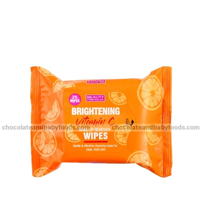 Beauty Formulas Brightening Vitamin C Mack-Up Remover Wipes (25 Wipes)