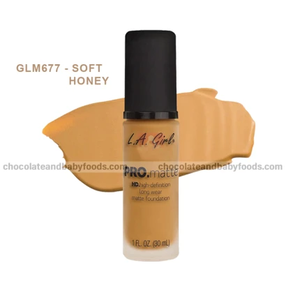 L.A.Girl Pro.Matte GLM677 - Soft Honey Matte Liquid Foundation 30ml