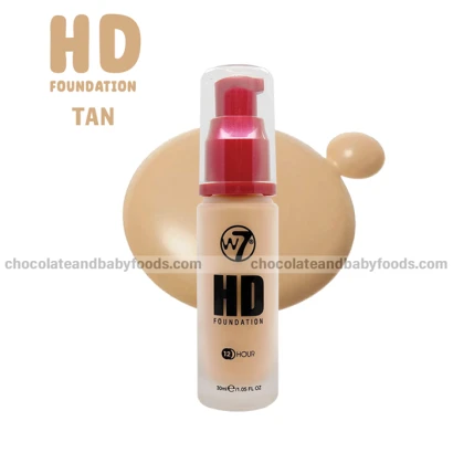 W7 HD Foundation Tan 30ml