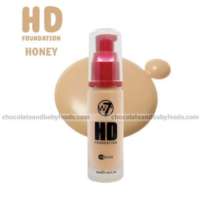 W7 HD Foundation Honey 30ml