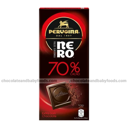 PERUGINA NERO Extra Dark 70% Cocoa Dark Chocolate Bar 85gm