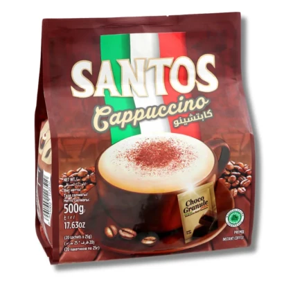 Santos Cappuccino 3in1 Instant Coffee 500gm