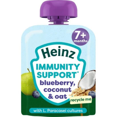 Heinz Immunity Support Blueberry, Coconut & Oats Puree (7+mnths) 85G