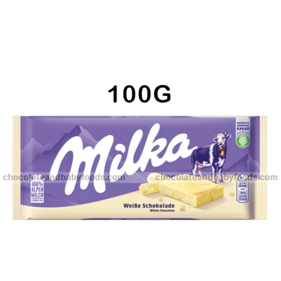 Milka Weibe Schokolade White Chocolate Bar 100G