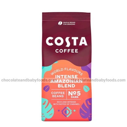 Costa Coffee Intense Amazonian Blend No-5 Dark Coffee Beans 200G