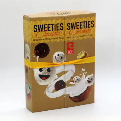 Oddie Sweeties Chocolate Hazelnut Coconut Wafer Balls 100gm