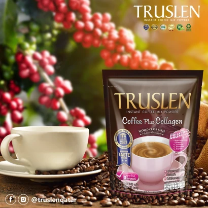 Truslen Coffee Plus Collagen Instant Coffee Mix Powder (16g X 15sticks) 240gm