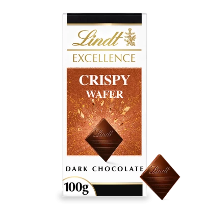 Lindt Crispy Wafer Dark Chocolate 100G