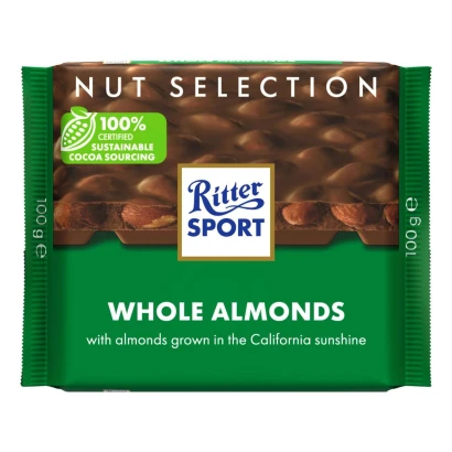 Ritter Sport Whole Almond 100gm