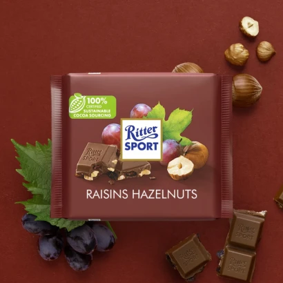 Ritter Sport Raisins Hazelnuts 100gm