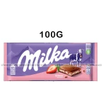 Milka Erdbeer Strawberry Chocolate Bar 100G