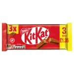 KitKat 4 Finger Milk Chocolate Bar 3 Pack 124.5G