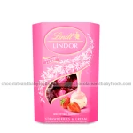 Lindt Lindor Strawberry & Cream Truffles 200G