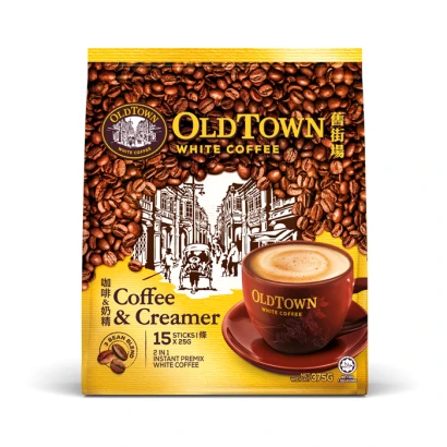 Old Town Coffee & Creamer 2in1 Instant Premix White Coffee (15sachets X 25g) 375gm