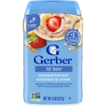 Gerber Lil' Bits" Oatmeal Banana Strawberry Cereal (8+mnths) 227gm
