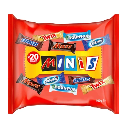 Minis Chocolate Pack 20 Mixed 400gm