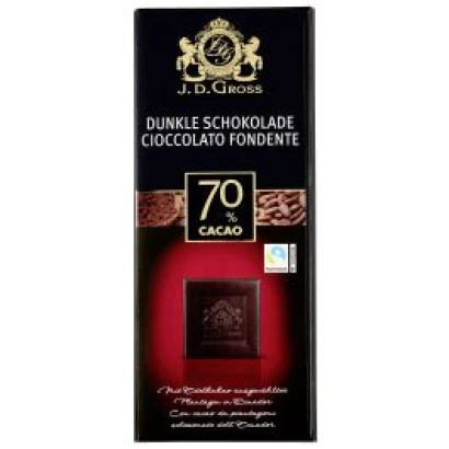 J.D.Gross Dunkle Schokolade Ecuador 70% Chocolate Bar