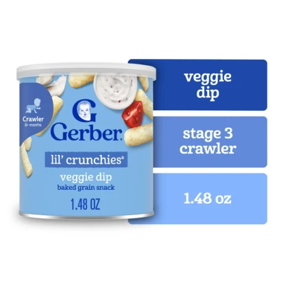 Gerber Lil' Crunchies Veggie Dip (8+ Months) 42gm