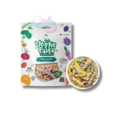 Double Happiness Veggie Pasta Baby Fusilli 100g