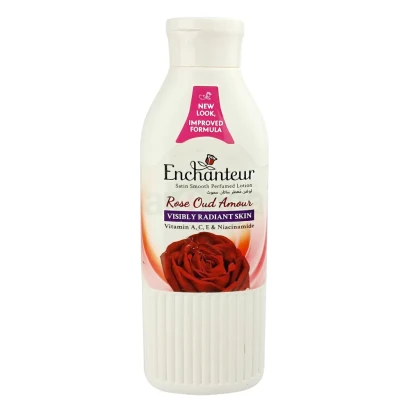 Enchanteur Rose Oud Amour Perfumed Lotion with Vitamin A, C, E & Niacinamide 250ml