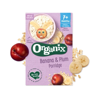 Organix Banana & Plum Porridge (7+months) 200gm