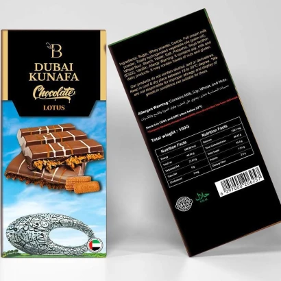 Besto Dubai Kunafa With Lotus Chocolate 100g