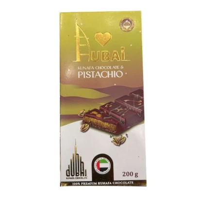 Dubai Kunafa Chocolate & Pistachio 200g