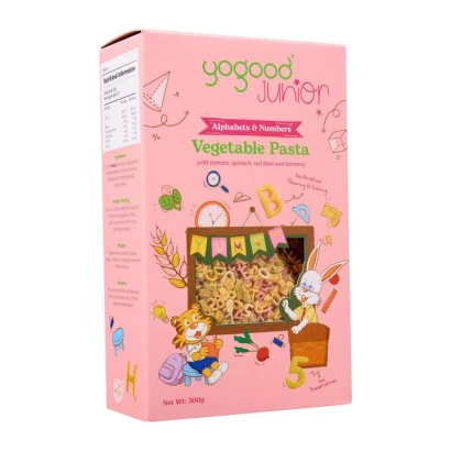 Yogood Junior Alphabets & Numbers Vegetable Pasta with Tomato, Spinach, Red Beet & Turmeric 300g