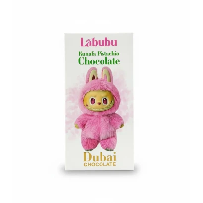 Labubu Kunafa Pistachio Chocolate (Red) 100g