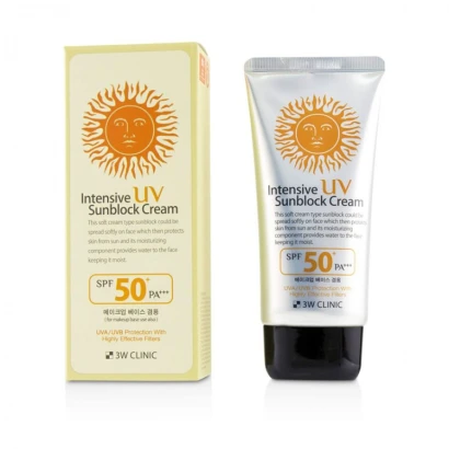 3W Clinic Intensive UV Sun Block Cream (SPF 50+/ PA+++) 70ml