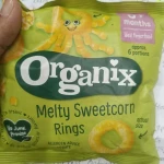 Organix  Melty sweetcorn Rings  (From 6+ Months) 25g