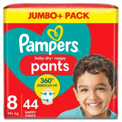 Pampers Jumbo Pack (Pant System) Size- 8 (17+kg) 44pcs