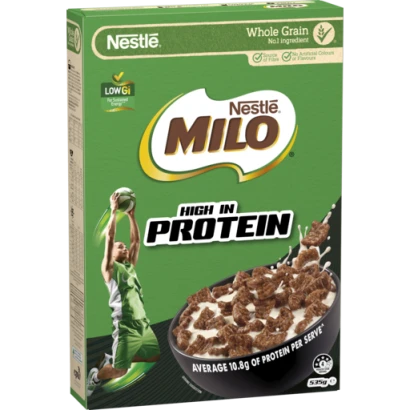 Nestle Milo High Protein Breakfast Cereal Chocolate And Malt 535g