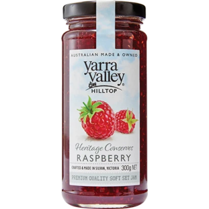 Yarra Valley Hilltop Raspberry Jam 300gm