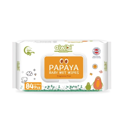 Aiwibi Australian Papaya Baby Wet Wipes 84pcs