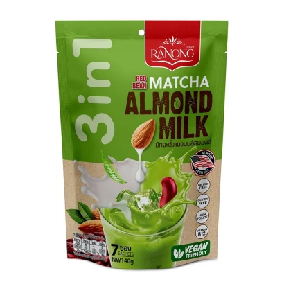 Ranong Red Bean Matcha Almond Milk 140gm