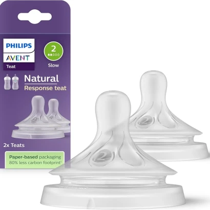 Philips Avent Natural Response Teats Slow Flow 1M+ Number-2