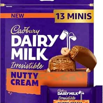 Cadbury Dairy Milk Nutty Cream Chocolate Pack (13minis) 136.5gm