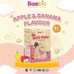 Baebis Rice Puffs Apple & Banana (6+ Months) 35gm